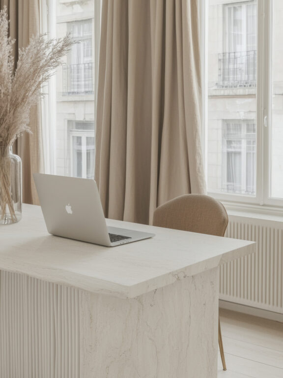 computer on desk